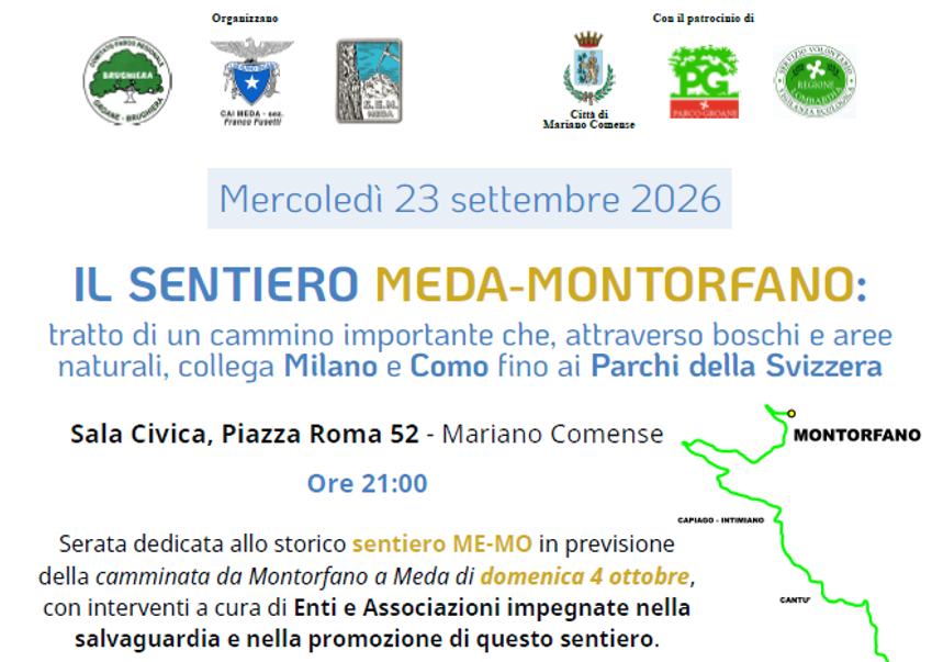 Il Sentiero Meda - Montorfano